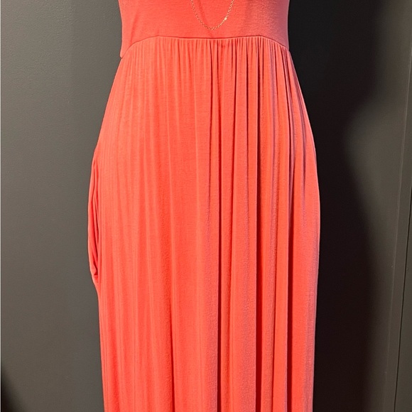 Peach Maxi summer dress - Picture 4 of 5